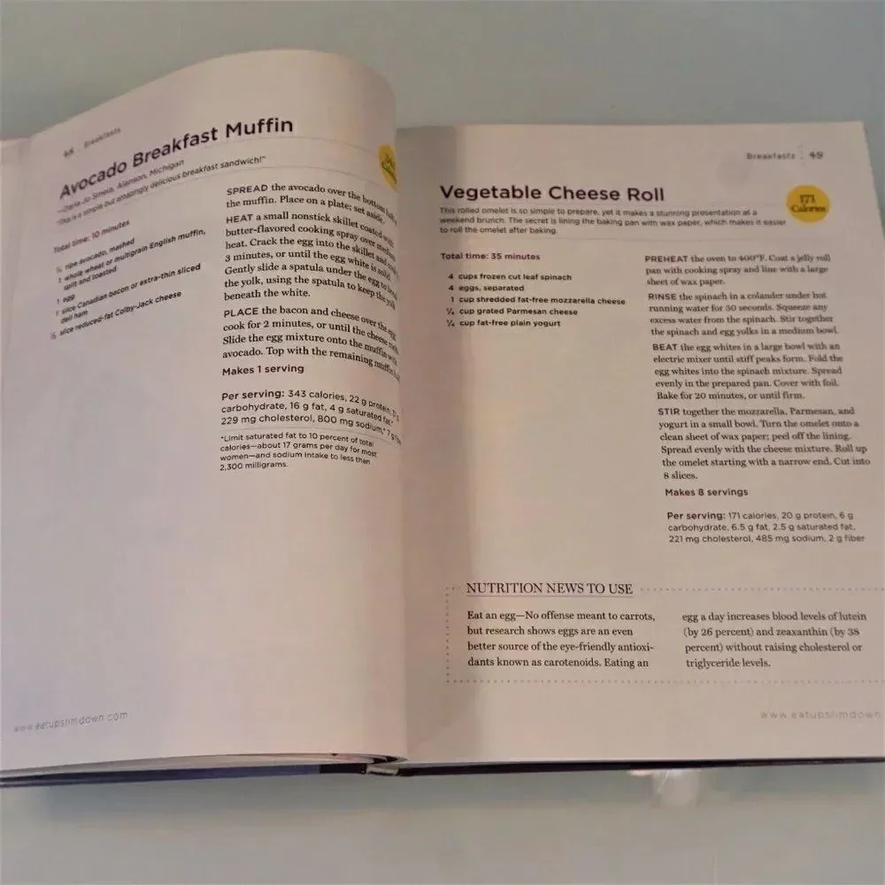 Eat up Slim Down Annual Recipes 95 Simply Delicious Recipes 2009 Hardcover